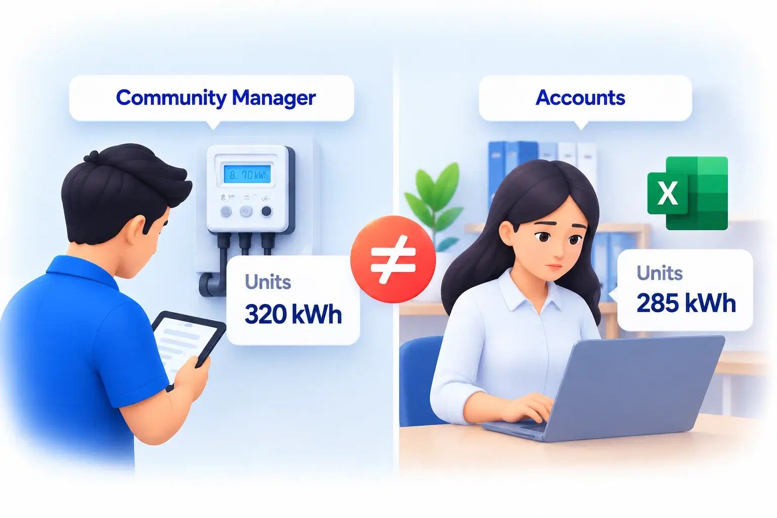 Property Readings and Accounts Do Not Match