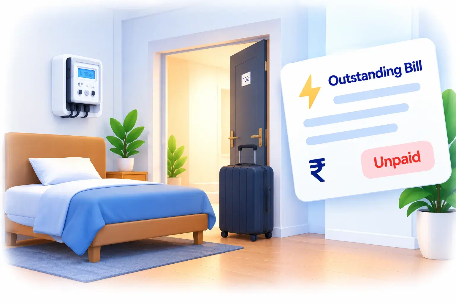 Move-Outs Leave Unsettled Electricity Dues